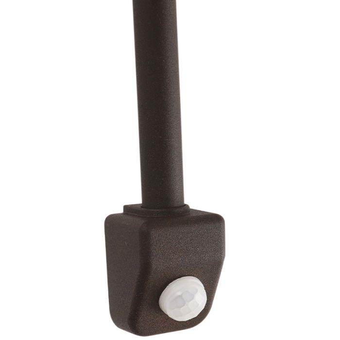 Aplique exterior con sensor de movimiento color óxido antiguo, Rolin, IP54