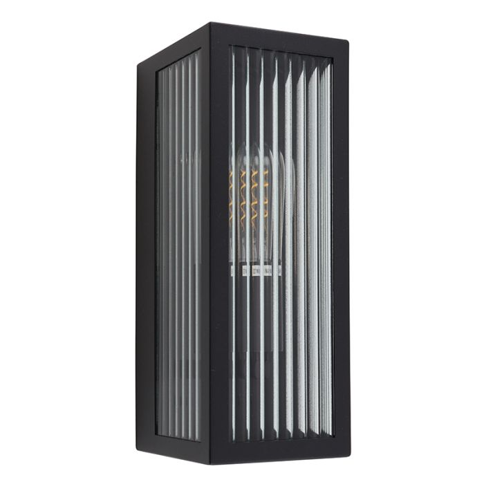 Lámpara exterior negra moderna, Senne, IP44