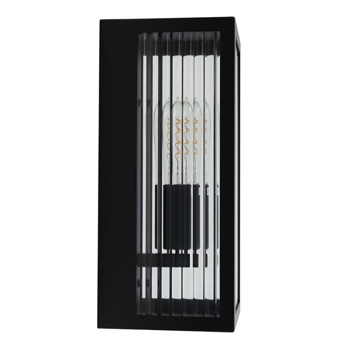 Lámpara exterior negra moderna, Senne, IP44