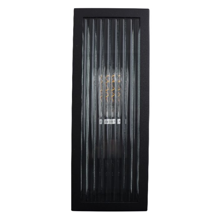 Lámpara exterior negra moderna, Senne, IP44