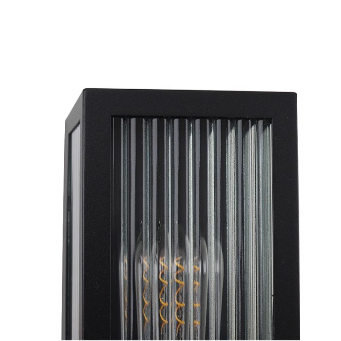 Lámpara exterior negra moderna, Senne, IP44