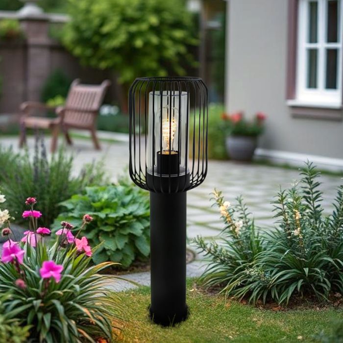 Lámpara exterior negra moderna, Enya, IP44