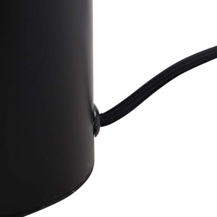 Lámpara de mesa negra moderna, Huy, con interruptor