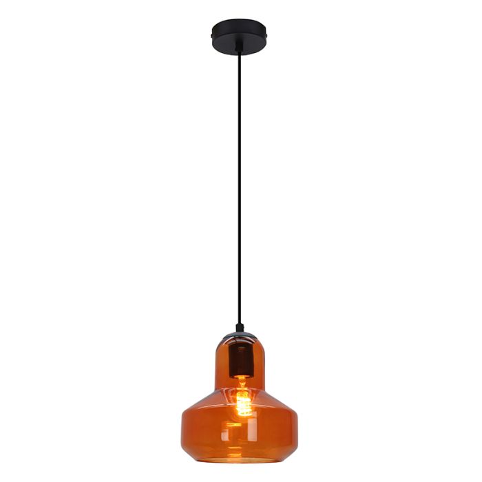Lámpara colgante naranja diseño, Sabina
