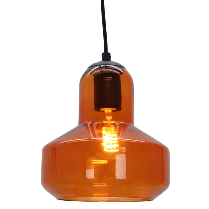 Lámpara colgante naranja diseño, Sabina