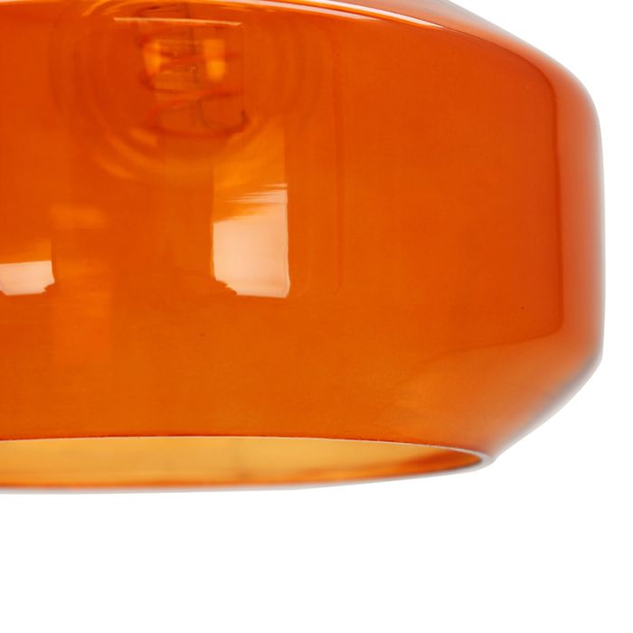 Lámpara colgante naranja diseño, Sabina