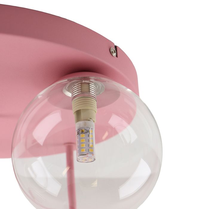Lámpara de techo rosa diseño, Stacy