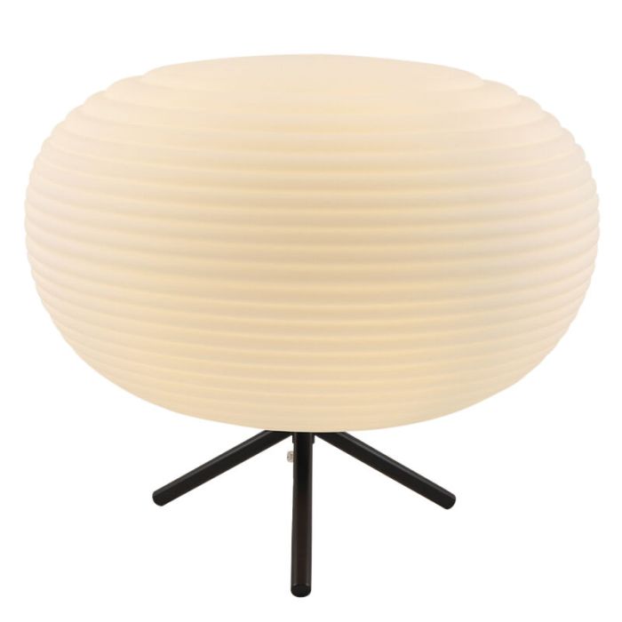 Lámpara de mesa blanca moderna, Davide, con interruptor
