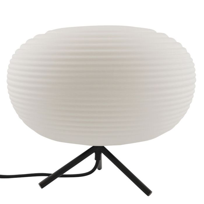 Lámpara de mesa blanca moderna, Davide, con interruptor