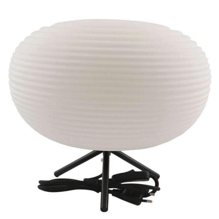 Lámpara de mesa blanca moderna, Davide, con interruptor