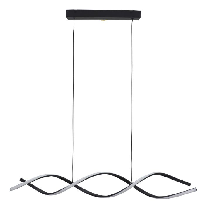 Lámpara colgante negra diseño, Kuno, 45W, 3000K LED, regulable en 3 pasos