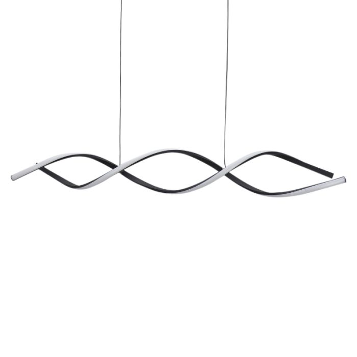 Lámpara colgante negra diseño, Kuno, 45W, 3000K LED, regulable en 3 pasos