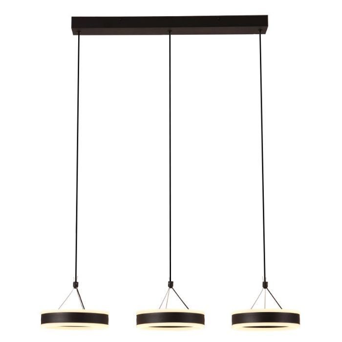 Lámpara colgante negra diseño, Lava, 55W, 3000K LED, regulable en 3 pasos