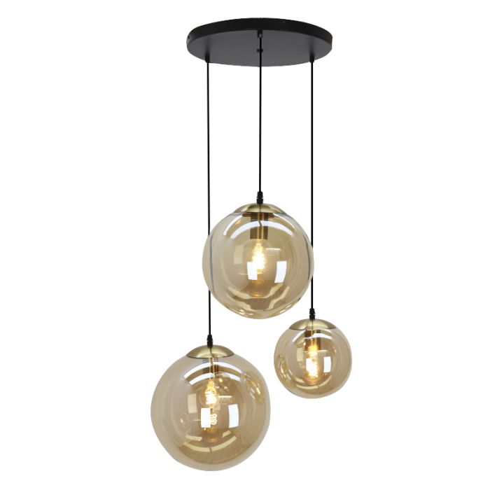 Lámpara colgante ámbar diseño, Dolf