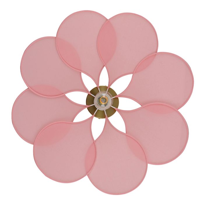 Lámpara de techo rosa rústica, Nena