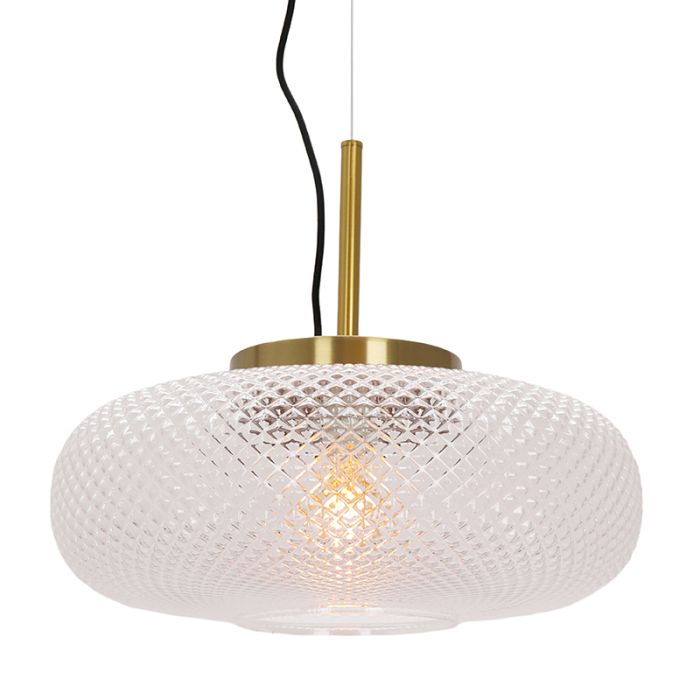 Lámpara colgante transparente retro, Johnson