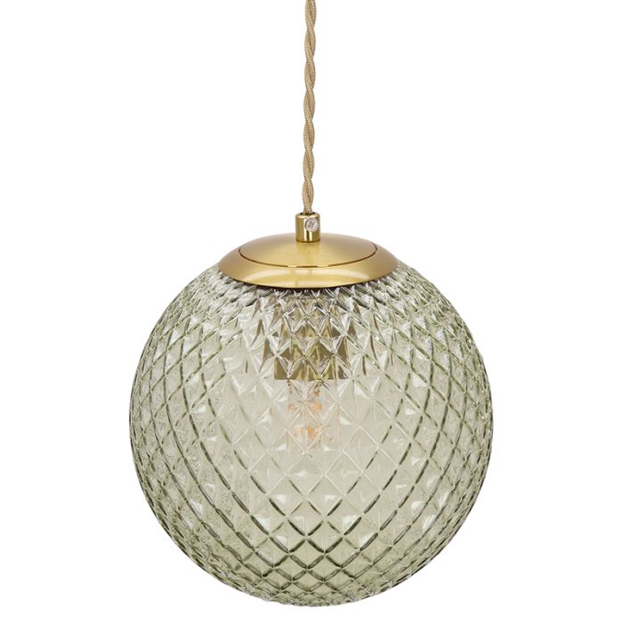 Lámpara colgante verde retro, Johnson