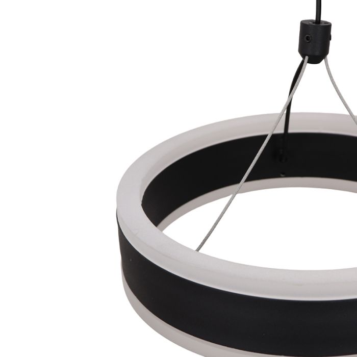 Lámpara colgante negra diseño, Lava, 56W, 3000K LED