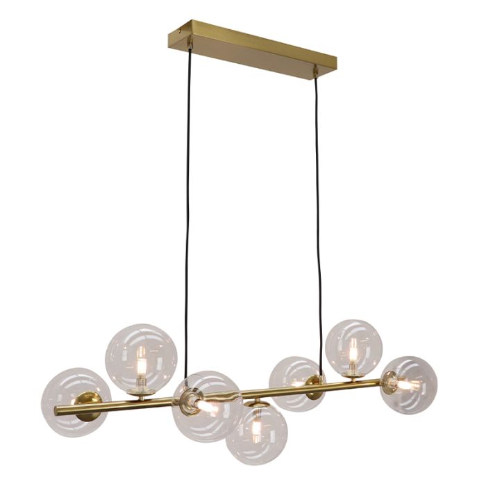 Lámpara colgante transparente diseño, Remo