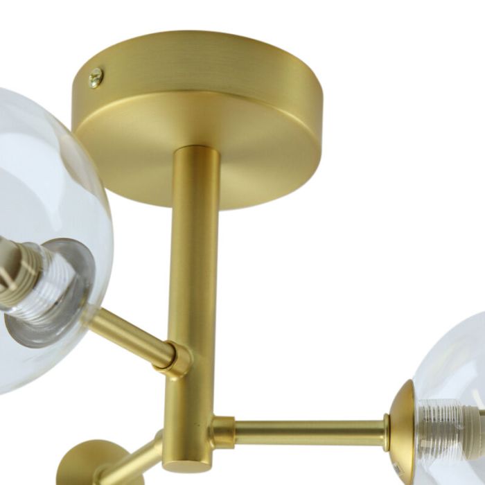 Lámpara de techo baño dorada moderna, Amer, IP44