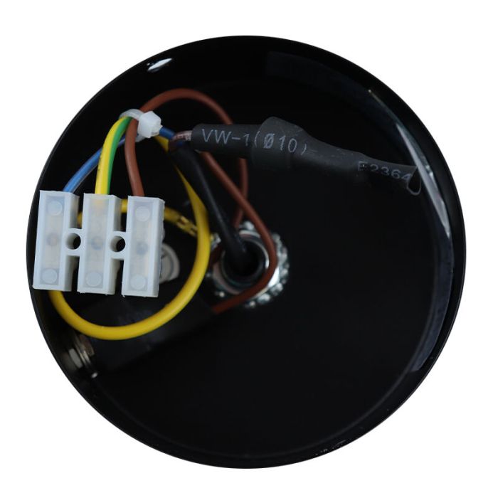 Aplique baño negro moderno, Amer, IP44