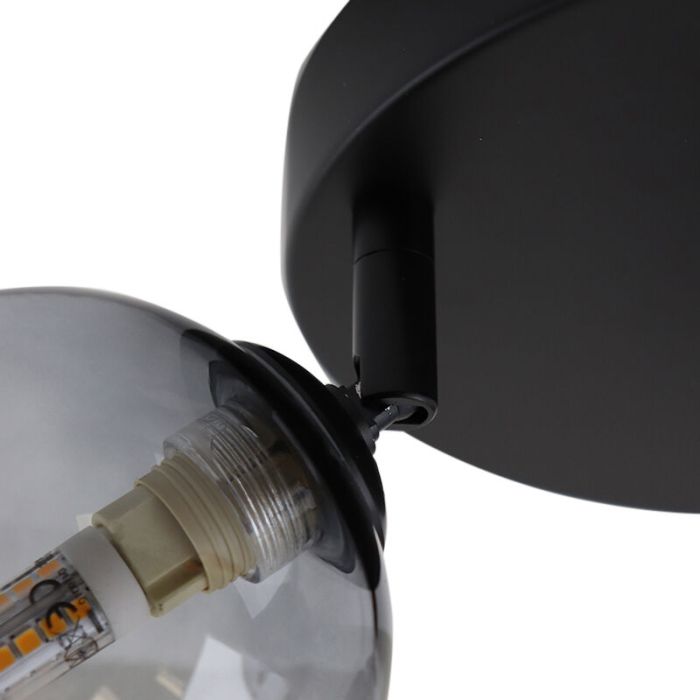 Lámpara de techo baño negra moderna, Amer, IP44