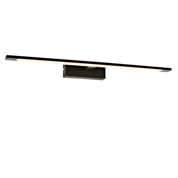 Espejo con luces negro moderno, Steffy, 8W, 3000K LED, IP44