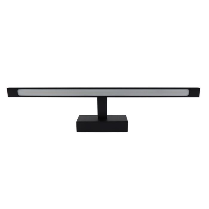 Espejo con luces negro moderno, Steffy, 8W, 3000K LED, IP44
