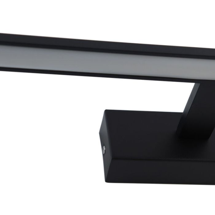 Espejo con luces negro moderno, Steffy, 8W, 3000K LED, IP44