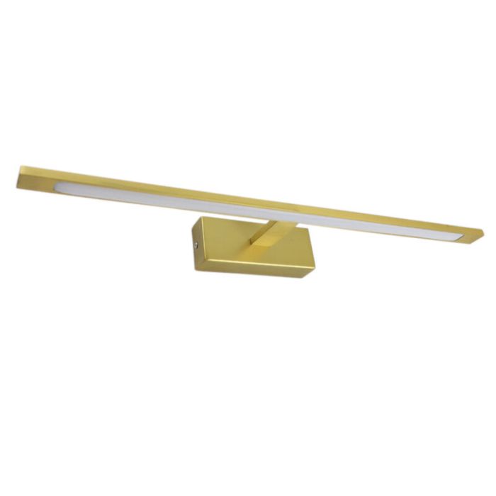 Espejo con luces dorado moderno, Steffy, 8W, 3000K LED, IP44