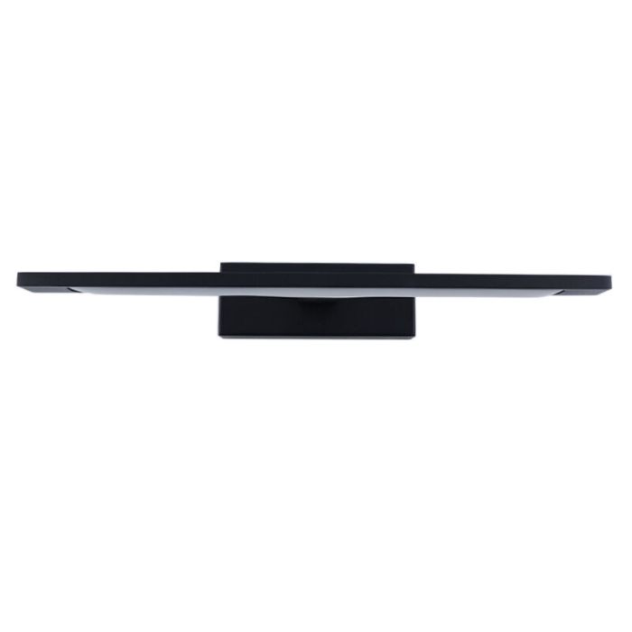 Espejo con luces negro moderno, Steffy, 6W, 3000K LED, IP44