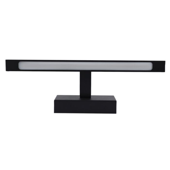 Espejo con luces negro moderno, Steffy, 6W, 3000K LED, IP44
