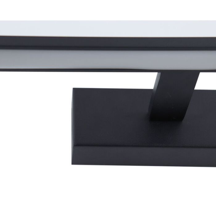 Espejo con luces negro moderno, Steffy, 6W, 3000K LED, IP44