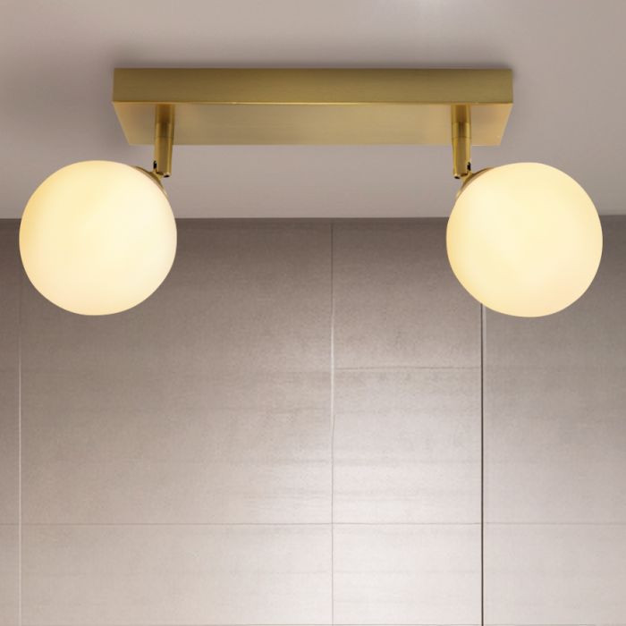 Lámpara de techo baño blanca moderna, Amer, IP44