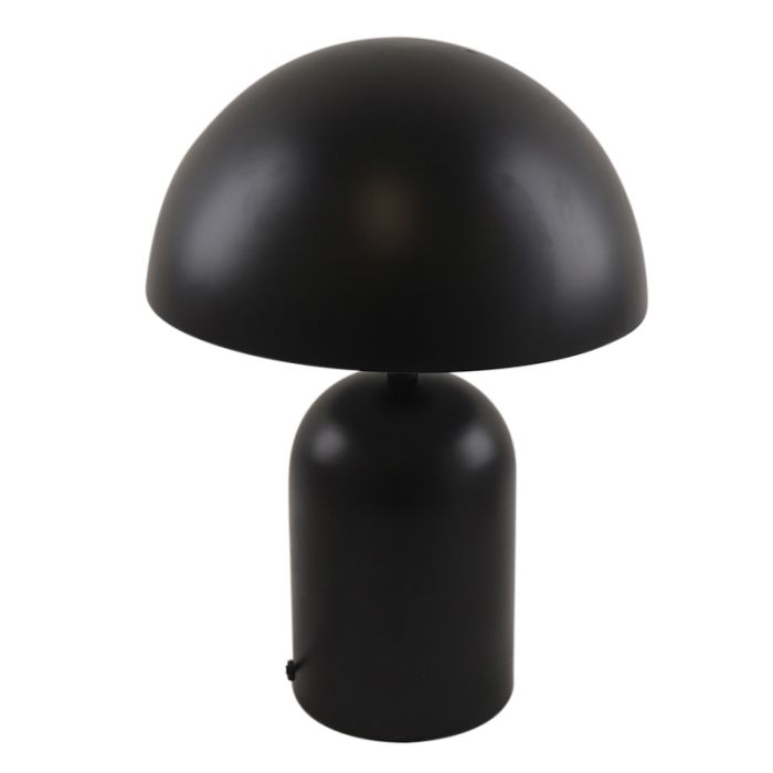 Lámpara de mesa negra moderna, Isha, con interruptor