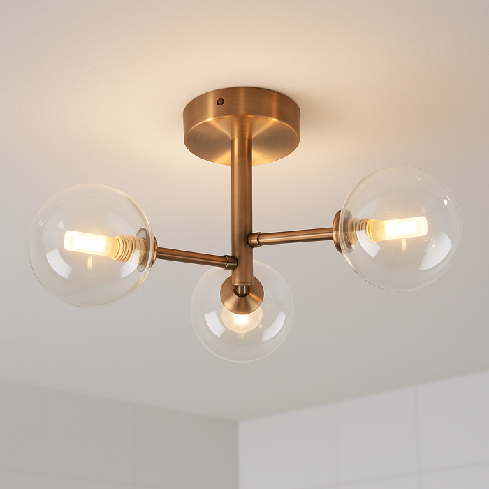 Lámpara de techo cobre moderna, Amer, IP44