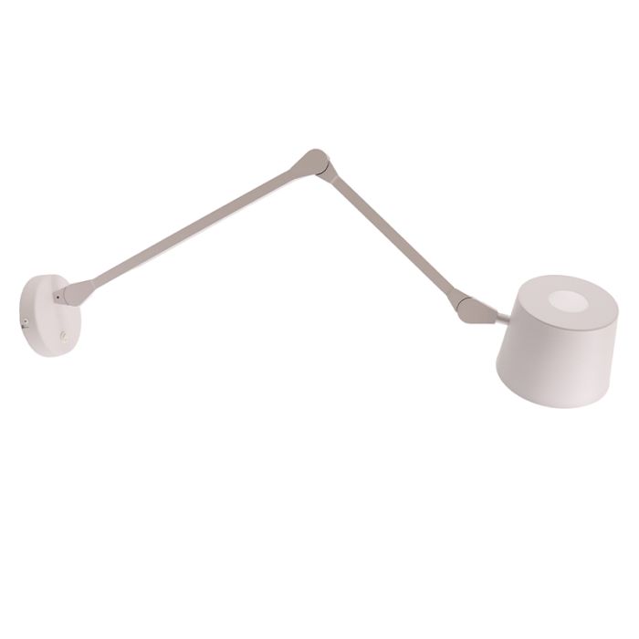 Aplique blanco moderno, Rinke, con interruptor