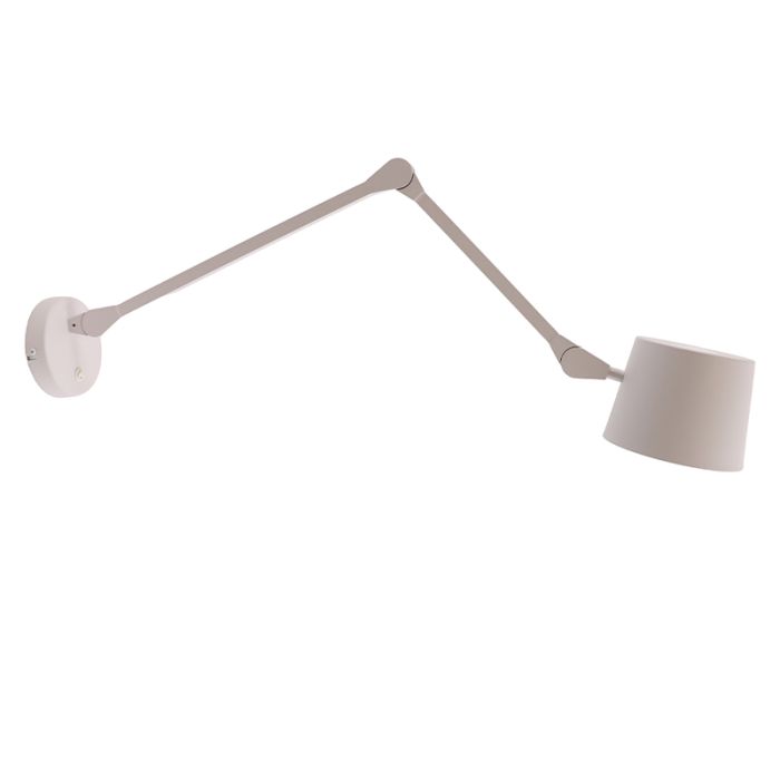 Aplique blanco moderno, Rinke, con interruptor