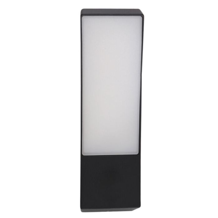Lámpara exterior negra moderna, Manel, 12W, 3000K LED, IP44