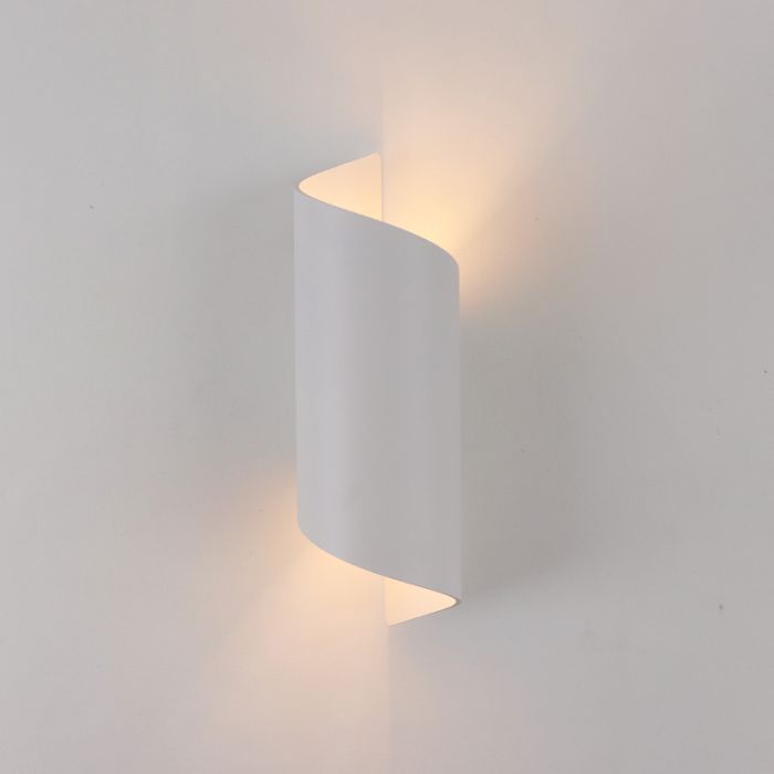 Aplique up down blanco moderno, Selda