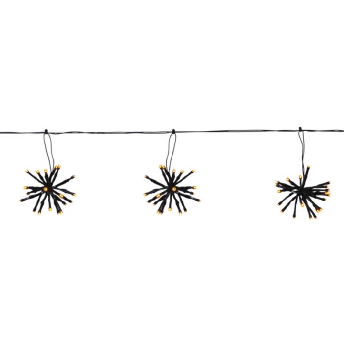 Luz de Navidad negra de plástico, 3,1W, 2200K LED, IP44