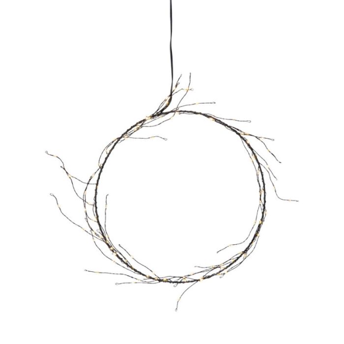 Luces navideñas colgantes 24cm, 95 Leds, con enchufe