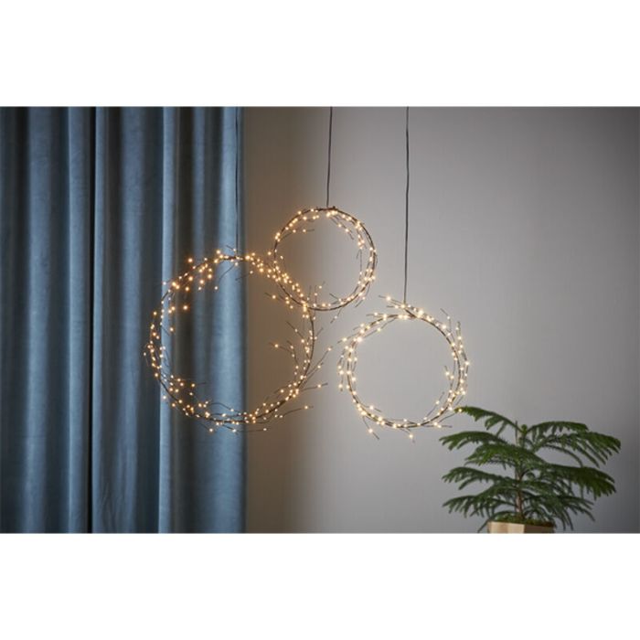 Luces navideñas colgantes 24cm, 95 Leds, con enchufe