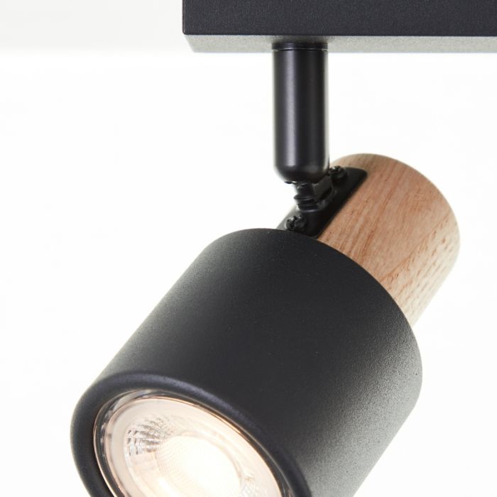 Foco de techo negro moderno, Soscha