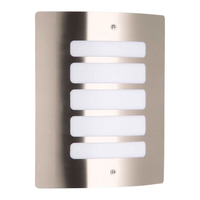 Lámpara exterior cromada de metal, Alea, IP44