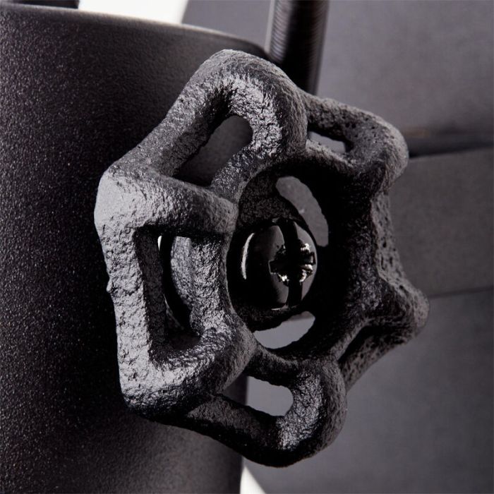 Foco de pared negro industrial, Shiva