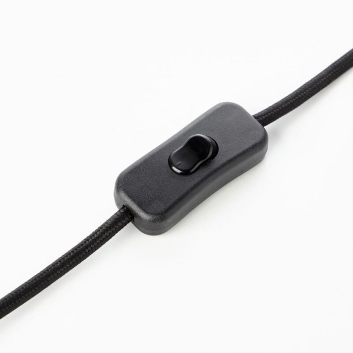 Foco pinza negro industrial, Floor