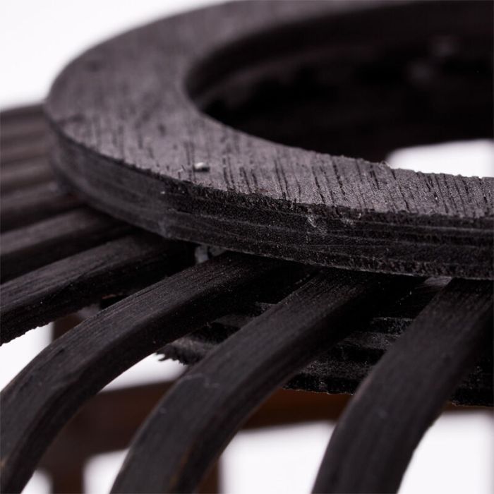 Lámpara de mesa de madera negra, Brain