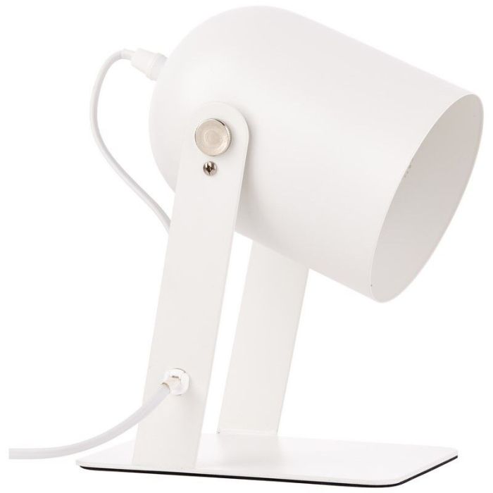 Lámpara de mesa blanca moderna, Arlette, con interruptor
