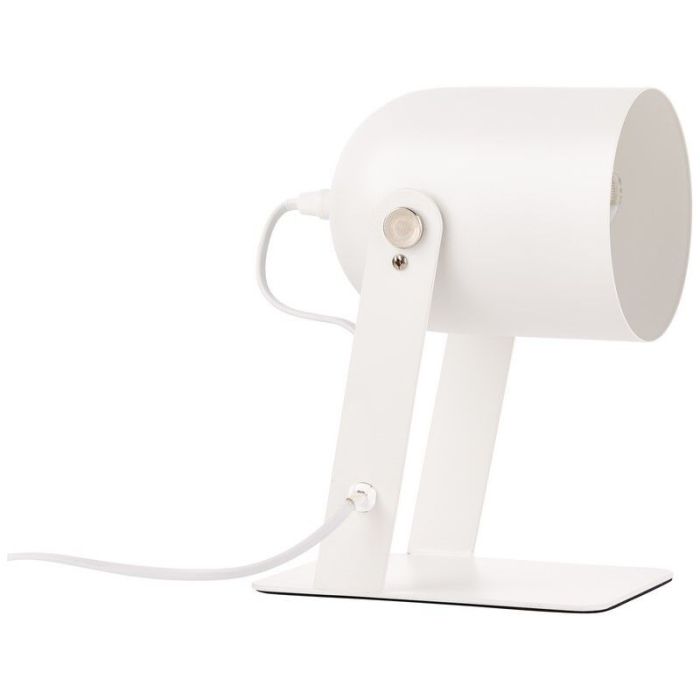 Lámpara de mesa blanca moderna, Arlette, con interruptor